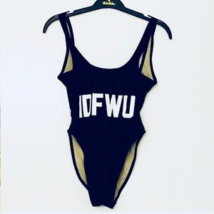 IDFWU Swimsuit w/ High Cut & Deep Scoop Back (NEW)